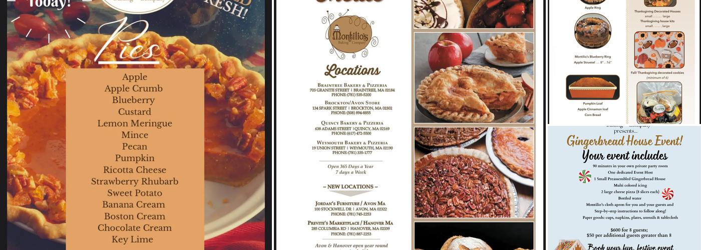 Montilio's Baking Company & Pizzeria Menu