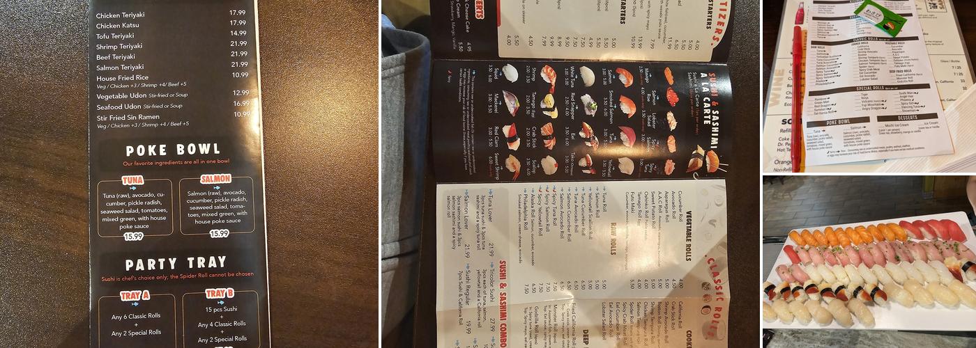 Sushi Man Menu