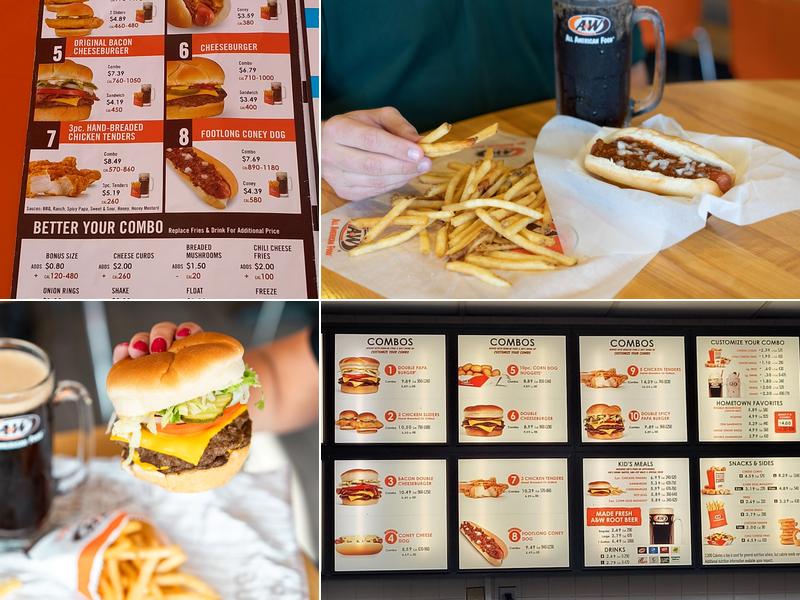 A&W Restaurant Menu