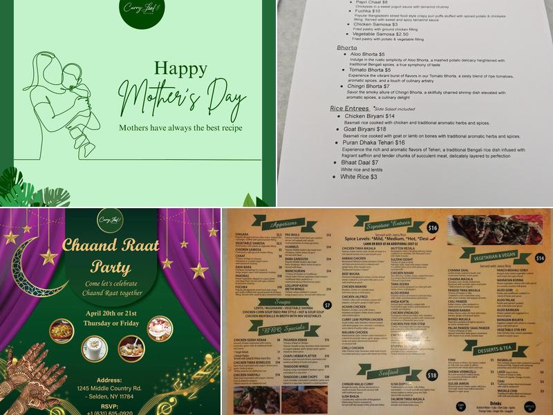 Curry leaf Selden Menu