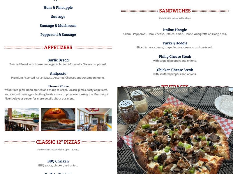 Big Jo Pizza Menu