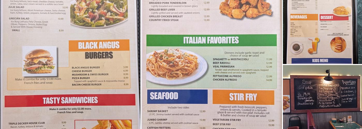 The Harvest Café Menu