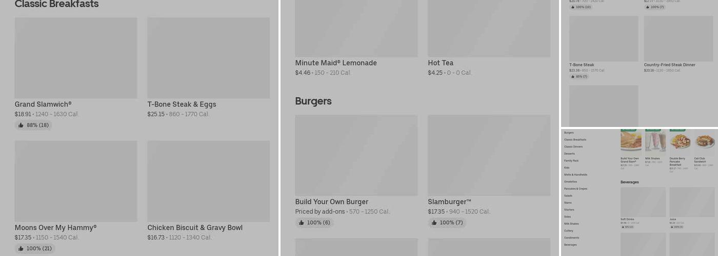 International House of Pancakes Menu