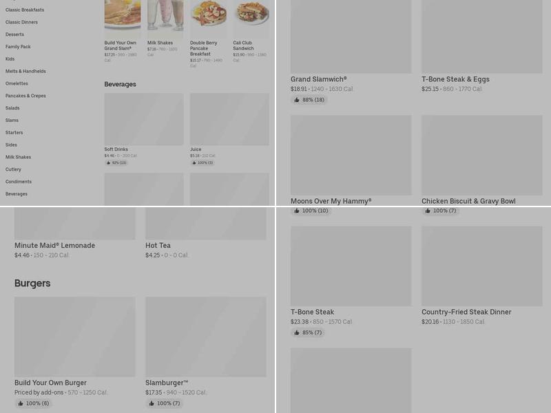 International House of Pancakes Menu