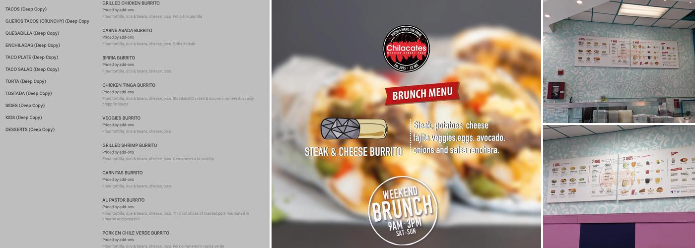 chilacates Brookline Menu