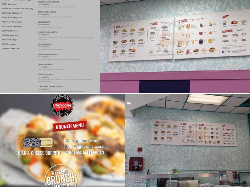 chilacates Brookline Menu