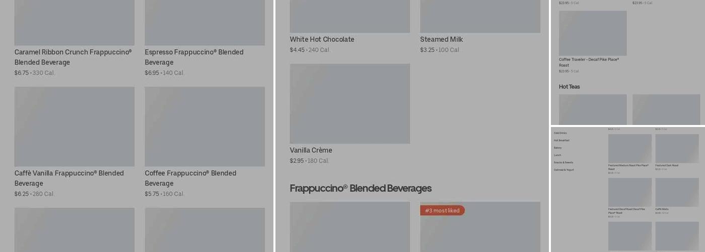 Starbucks Menu