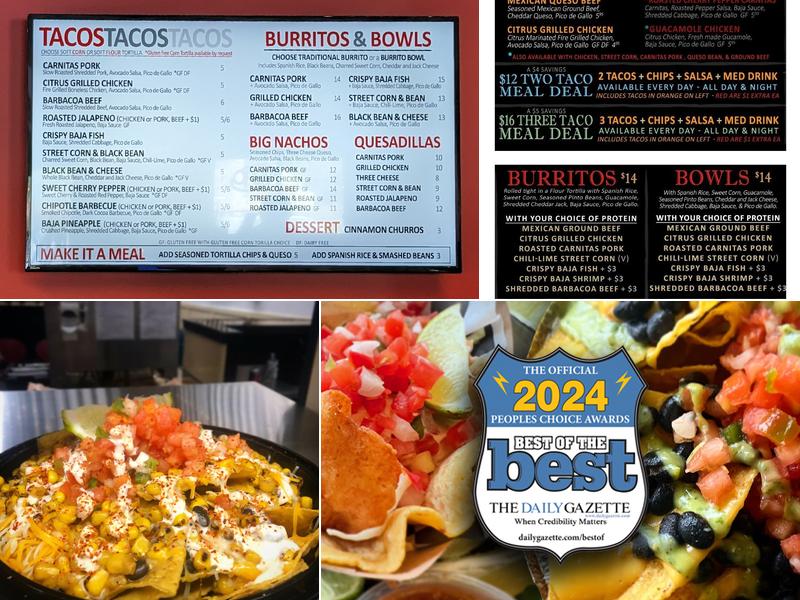 The Taco Shop Menu