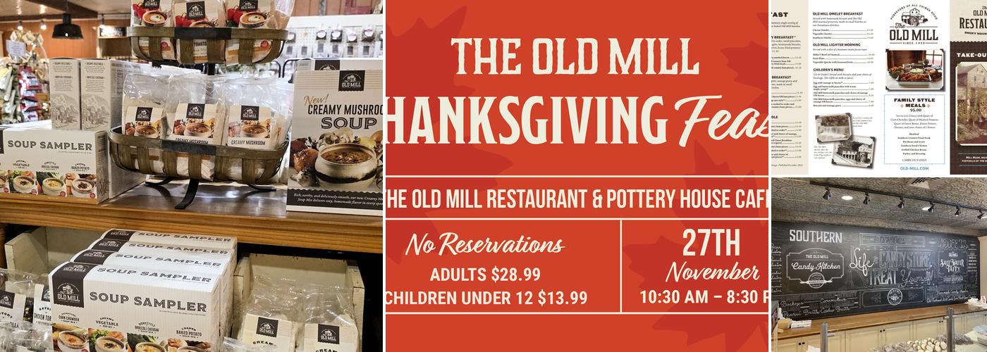 Old mill shops Menu
