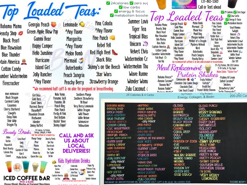 Beech Lake Nutrition Menu