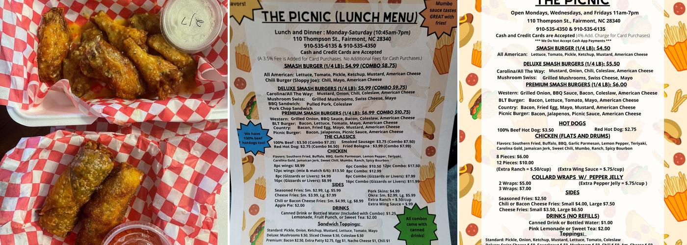 The Picnic Menu