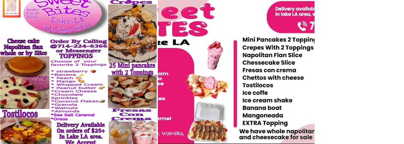 Sweet Bite's Lake LA Menu
