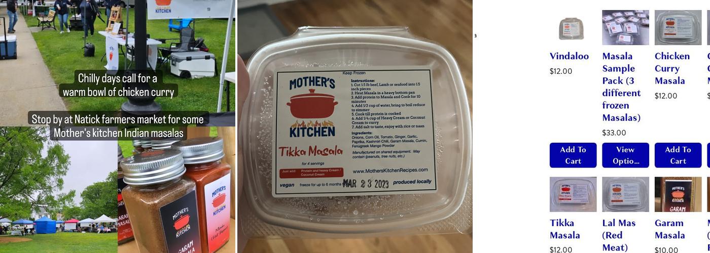 Mothers Kitchen Menu