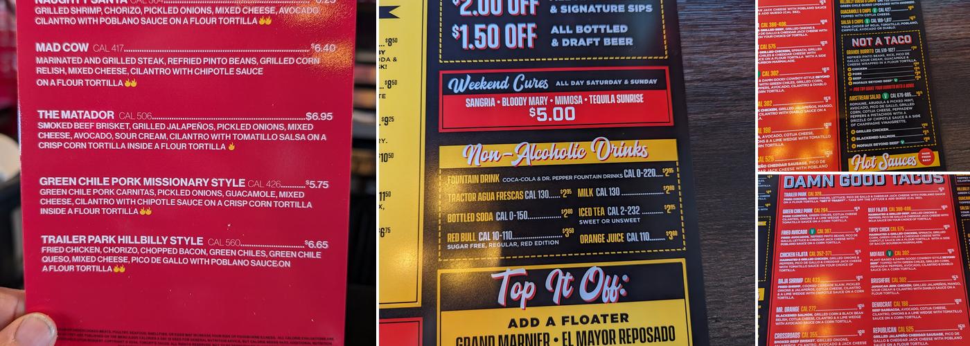 Torchy's Tacos Menu