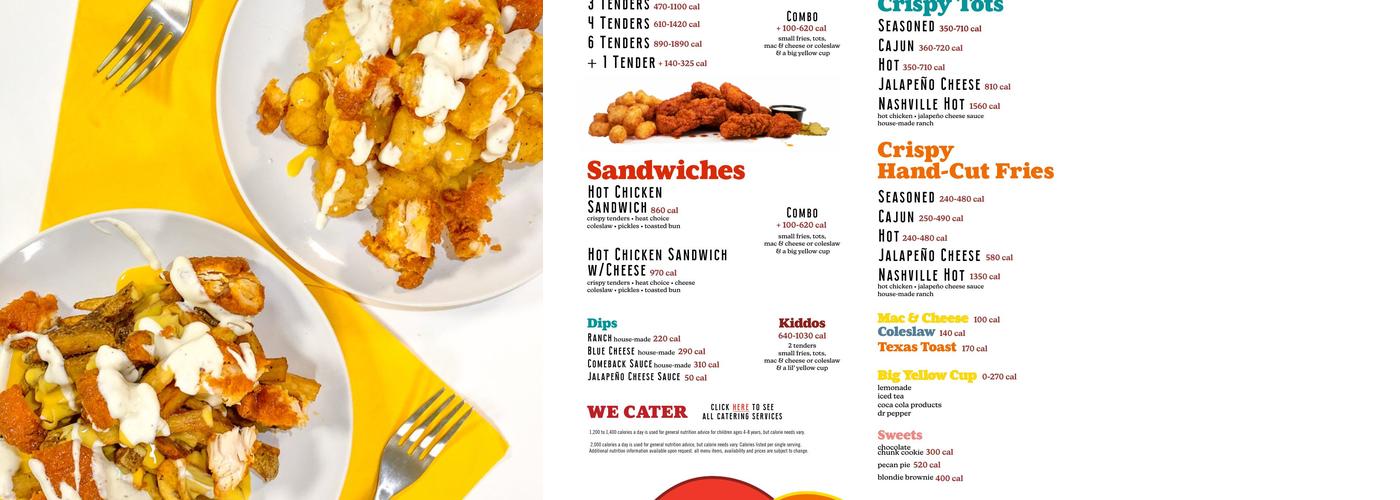 Trailer Birds Menu