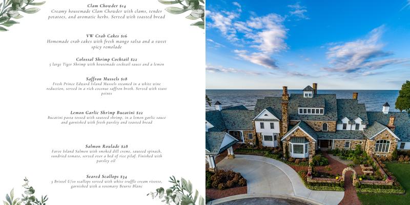 Vincent William Wine Menu