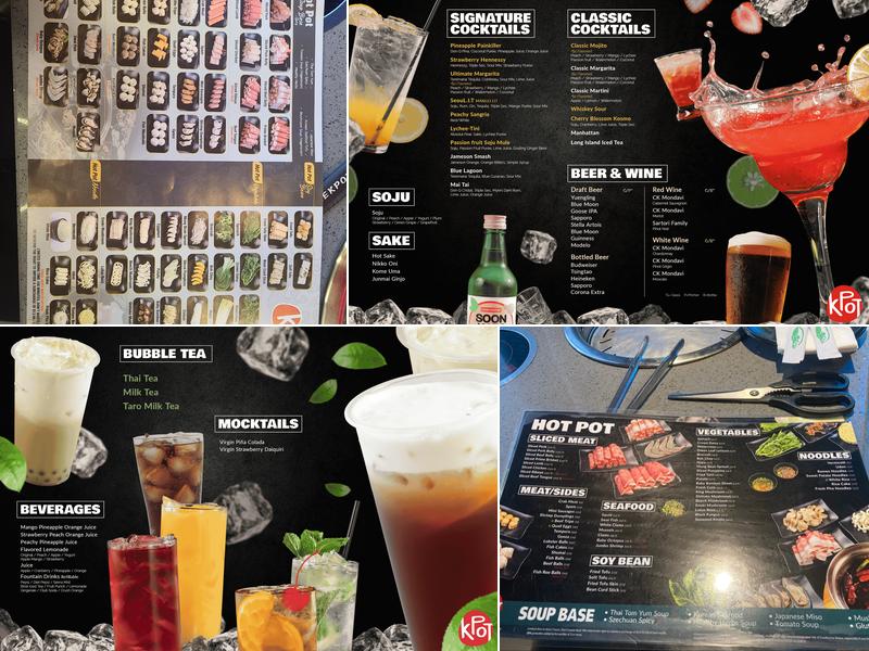KPOT Korean BBQ & Hot Pot Menu