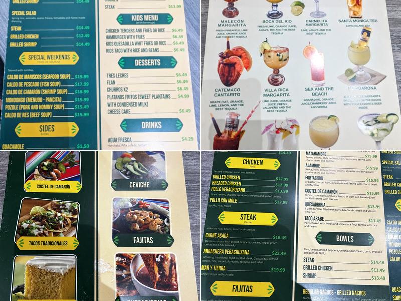 Tacos mi Veracruz Menu