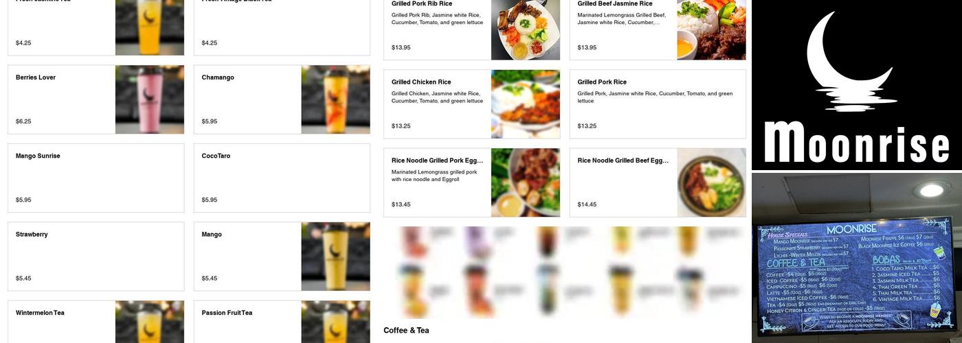 Moonrise Menu