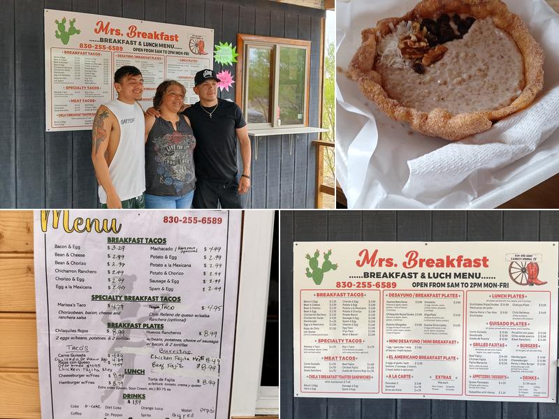 Mrs. Breakfast Menu