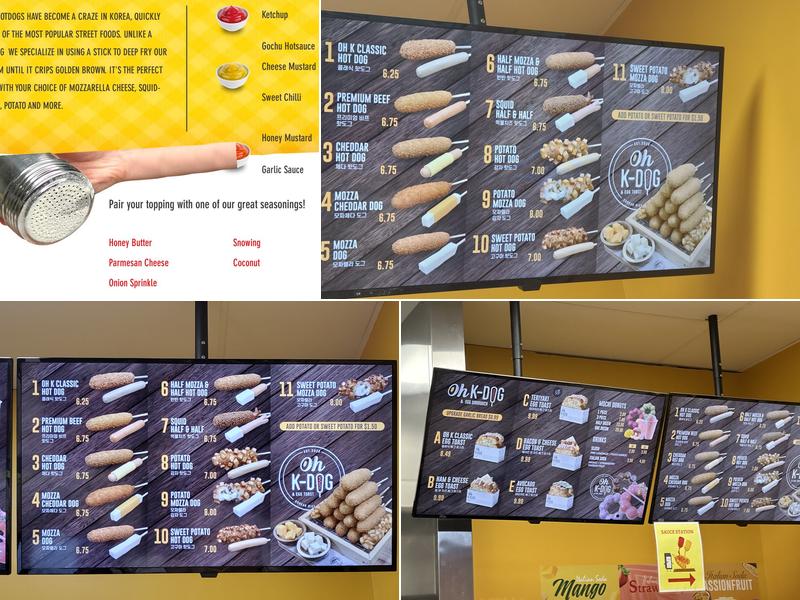 OhK-Dog & Egg Toast Menu