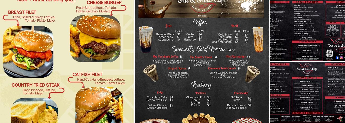 Grit & Grind Cafe Menu