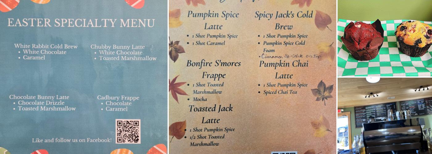 Tall Timber Coffee Menu