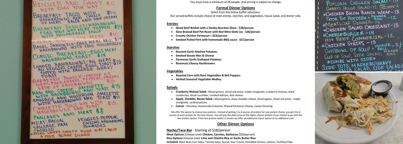 Gabby Lou’s Kitchen Menu