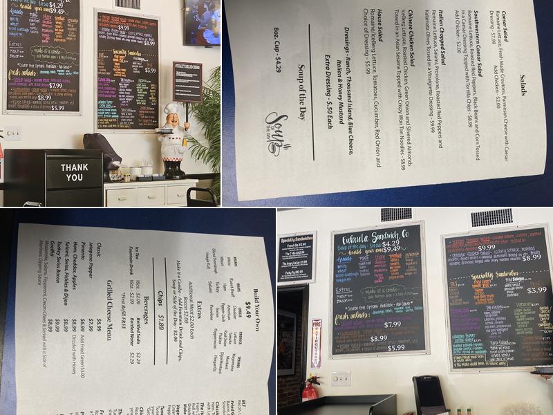 Eufaula Sandwich Co. Menu