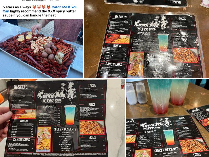 Catch Me If U Can Menu