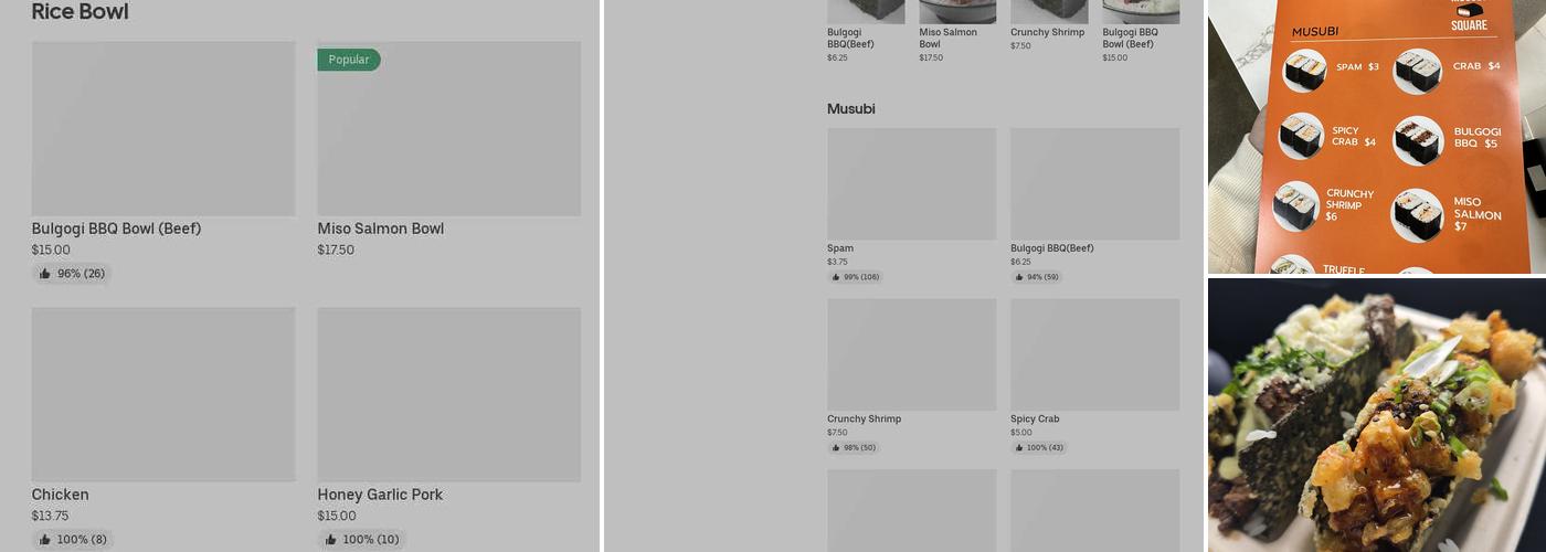 Musubi Square Menu