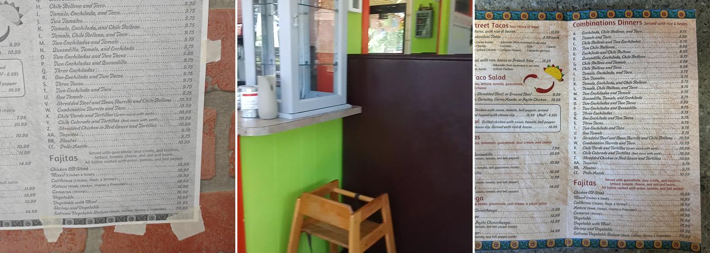 Lauras Mexican kitchen in Bull Shoals 2 Menu