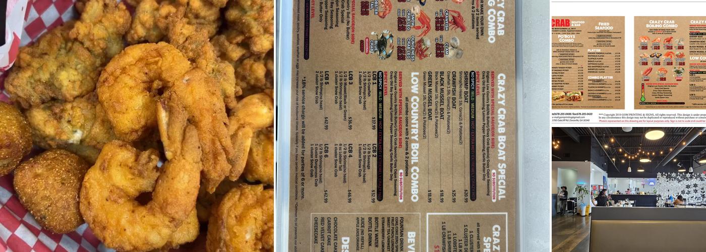 Crazy Crab Menu