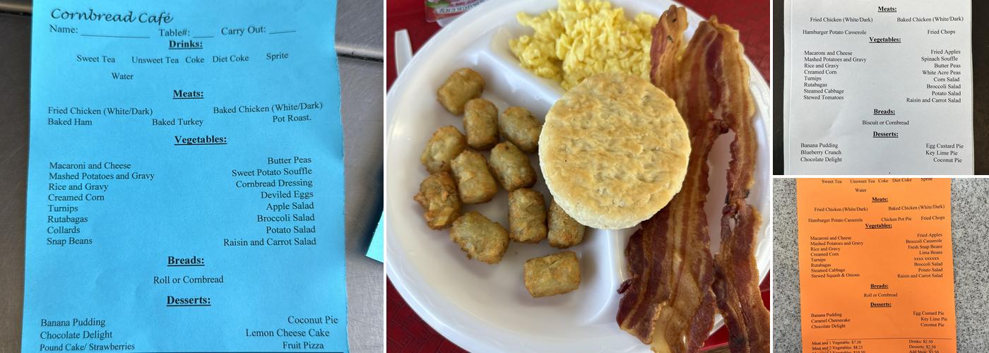 The Cornbread Cafe Menu
