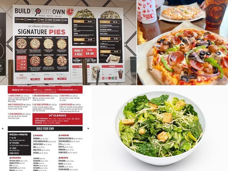 Your Pie Pizza - Clemson Dockside Menu