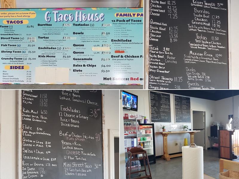 G Taco House Menu