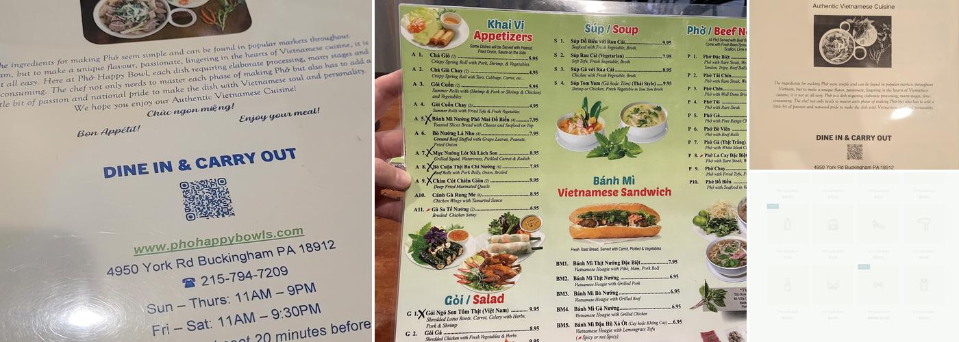 An Loi Happy Bowl Menu