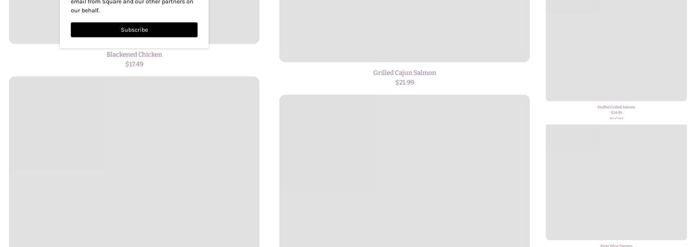 Nikki's Elegant Entrees LLC Menu