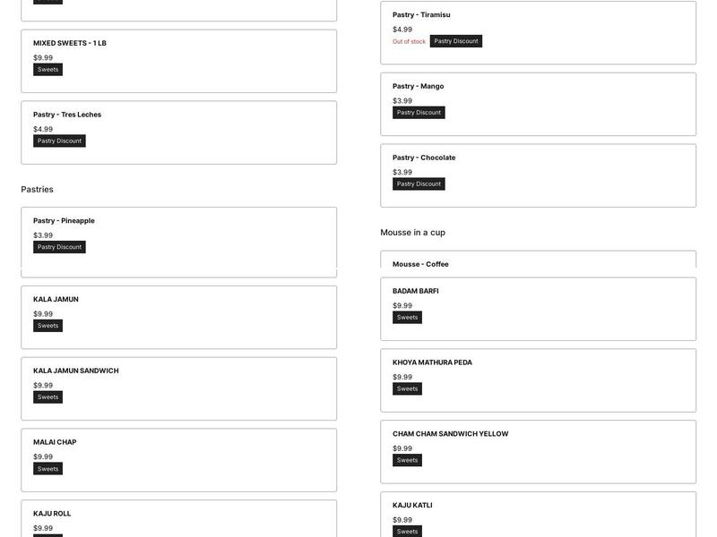 Sweet Magic - Pastries and Cafe Menu