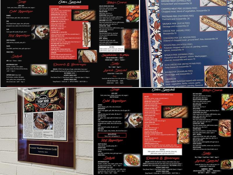 Lezzet Mediterranean Grill Menu