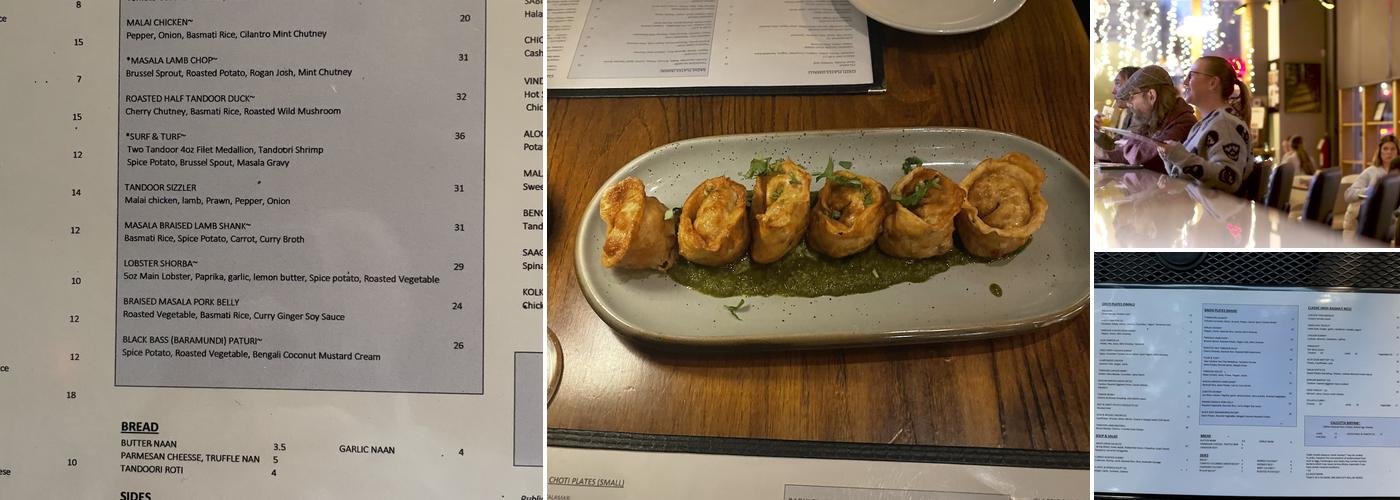 Oh' Calcutta Menu