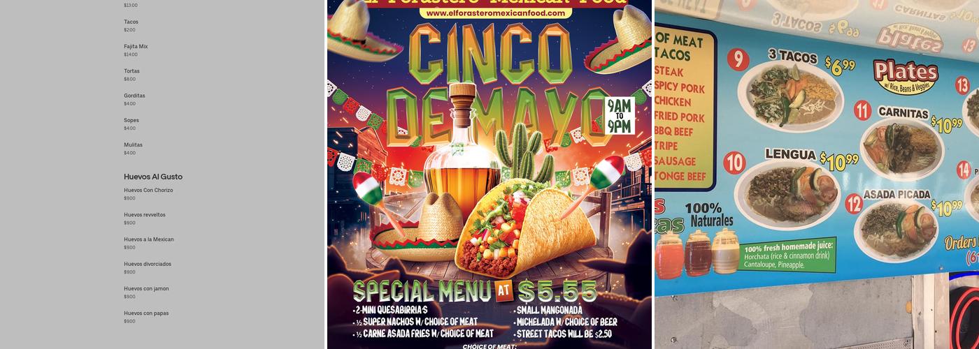 Taqueria El Forastero #1 Menu
