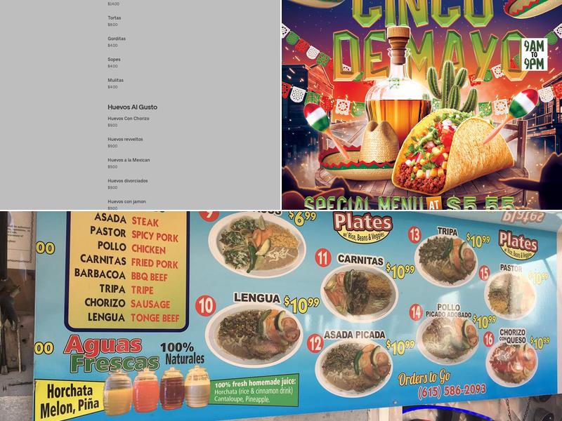 Taqueria El Forastero #1 Menu