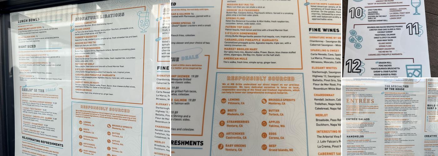 Market Broiler Del Amo Menu