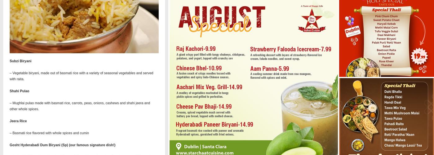 India Food Kitchen Menu