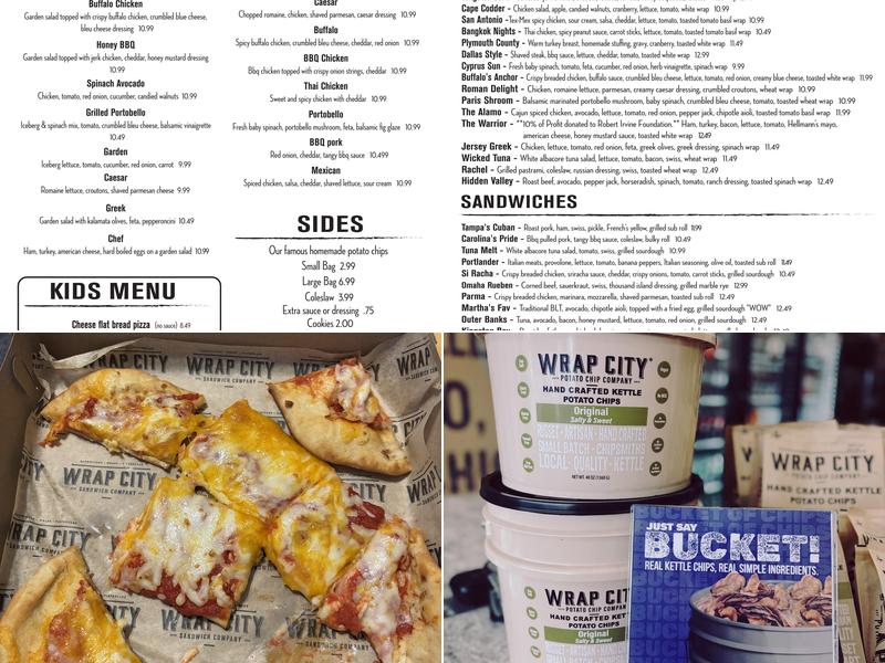 Wrap City Sandwich Co. Menu