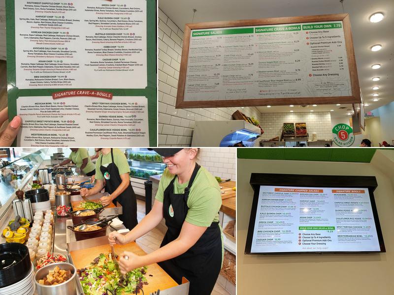 CHOP5 Salads & Bowls Menu