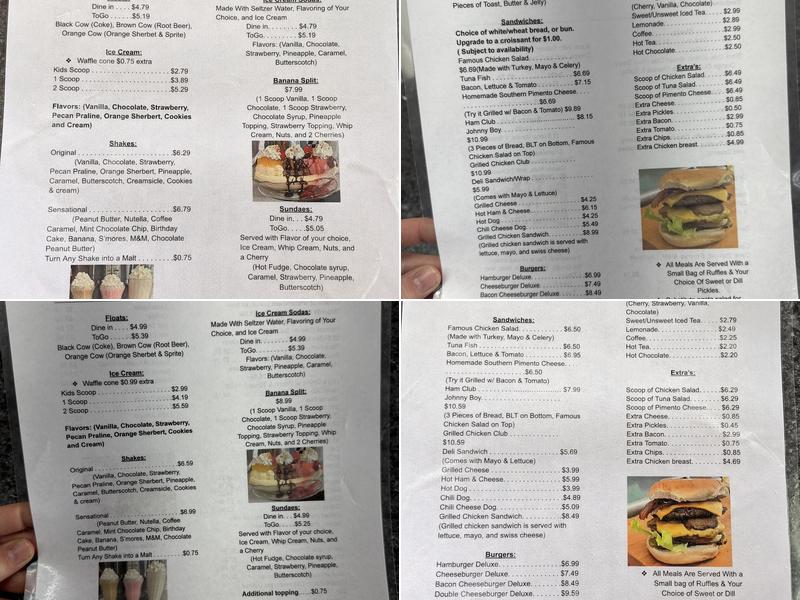 The Fountain on Court Square Menu