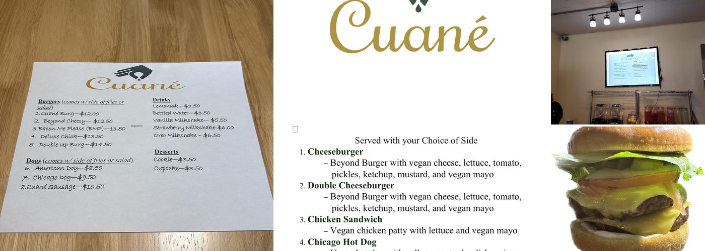 Cuané Menu