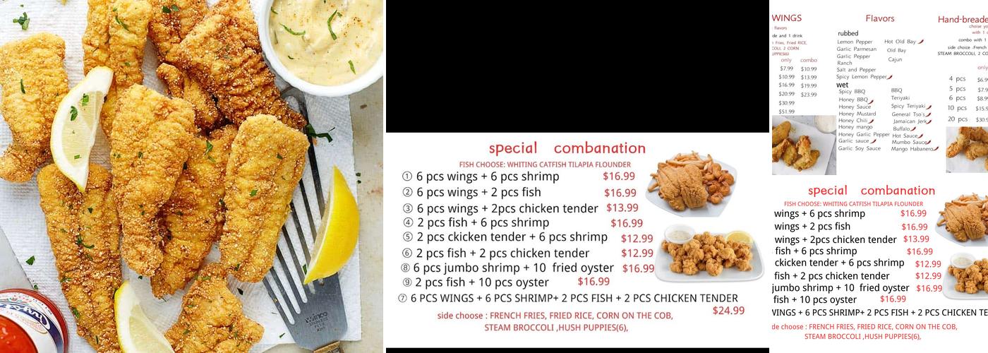 Seafood Wings Menu